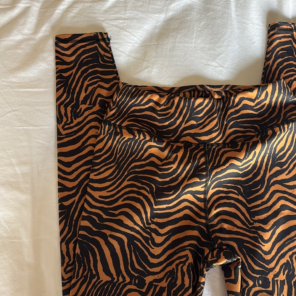 HIIT Orange Zebra Print Leggings